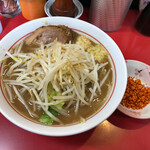 千里眼 - ラーメン 麺120g ニンニク・ショウガ・カラアゲ別皿で 780円