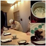 京料理くまがい - 茶碗蒸しとデザート、そして店主熊谷伸司氏