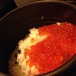 いくらと蟹と生のりの炊き込みごはん