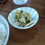 ふくちゃんラーメン - この漬物が良い(^o^)