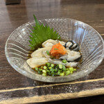 金町製麺 - 生牡蠣(むき身3個)  400円