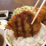 わ楽 - ヒレカツ  オンザライス  