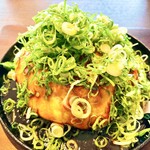 Denkou Sekka - 電光石火1,474円
                        肉・卵ダブル・そばとうどんの半玉・イカ天・大葉・ネギかけ