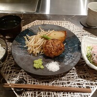 鉄板焼き 太縁 - ハンバーグランチ
