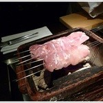 炭火鉄板焼　杜季 - 鶏の串焼き