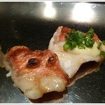 炭火鉄板焼　杜季 - 金目鯛のアップ・焼き加減最高