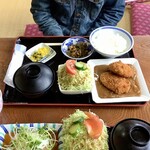 Ooishi - コロッケ定食(ポテト) 1,100円