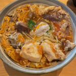 鳥ふじ - 特上もつ入り親子丼