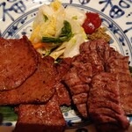 肉匠の牛たん たん之助 - 牛たん2種盛増量