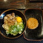 讃岐うどん 雷鞭 - 肉たま＋メンチカツ