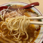 尾道らーめん 麺屋壱世 - 平打ち麺