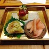 Tempura Oyobe - 前菜三種盛り