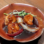 Chuugokuryouri Touri - 爽やかな酸味の鎮江黒酢の酢豚 金粉飾り