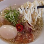 麺 㐂色 - 麺リフト　モチっとしてる麺が良い感じ！