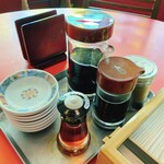 城南園 - 卓上のあれやこれ