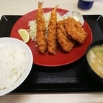 Tonkatsu Katsuya - 「海老・ヒレカツ定食」