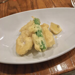 ラ･マンチーナ - 白子としし唐のフリット