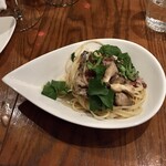 ラ･マンチーナ - サンマとキノコのパスタ