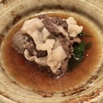 料理屋 植むら - ツキノワグマの熊鍋〜九条ネギ、下仁田こんにゃくと共に