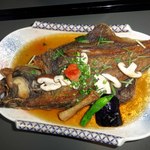 米八 - カレイの唐揚げ　ほとんど長男が一人で食べた