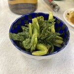 ゆたか食堂 - 芥子菜おひたし