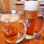 びっくりドンキー - 森のリンゴスカッシュとオーガニックビール（小）