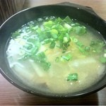 元町通り3丁目 - 2012.12.11　冬季限定スープ付き。週替わりのスープ・豚汁