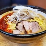 味噌っ子 ふっく - 辛味噌らーめん (850円) + 大盛り(100円)