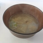 カレーの市民 アルバ - みそ汁も付いてきます