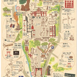 Panju Kuon - 全体地図。こじんまりしたお社です。熱海駅〜MOA美術館〜来宮神社〜熱海駅、一時間半。ゆっくりですが健脚な叔母について途中急勾配をよく歩きました。