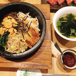 炭火焼肉 おおば - 石焼きビビンバ