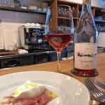 スガハラ - Cantine Carpentiere Primaluce Bombino Nero + パルマ 生ハム + ブッラータチーズ