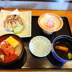 Nihonbashi - 炙りホッキ飯&ミニ海鮮丼