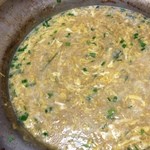 もつ鍋 牧 - 〆のやまいも入りぞうすい