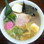 かわなみ食堂 - 昔風ラーメンのアップ
