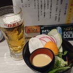 Kaisen Ichiba - お通り(2人分) ビールはマルエフ