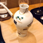 赤坂 詠月 - 仁左衛門の酒器…グラス（Lobmeyr ）で頂く。