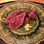 馳走 啐啄一十  - 師弟関係のおかげでのプラスワンの一品♪サガリの部分を炭火焼で！こちらもしっかりとした肉質で旨味に溢れていました(^^)