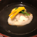 馳走 啐啄一十  - この椀は…白甘鯛が素晴らしいのはいうまでもないのですが、この車海老真薯の時に荒い車海老にも巡り合いながらのふわふわ食感にまたまた悶絶\( ˆoˆ )/そしてこの利尻のお出汁にまたうっとり…♡幸せです！