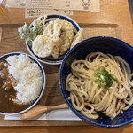 Udon Tanasuke - 野菜天ぶっかけ冷 大盛り ミニカレー