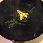 味ひろ - [吸い物]
      しめじ、菊菜、昆布