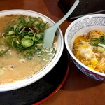 Ganko Ramen - 魚介とんこつ（ドロドロ魚介）ミニチャーシュー丼セット