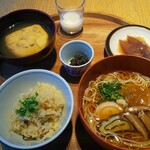 d47食堂 - 富山定食　大門素麺とバイ飯