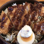 飯の肴 てらや - ソースカツ丼　アップ