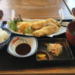 おさかな家 嬉乃 - アジフライ定食/¥900