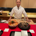 にくの匠 三芳 - 伊藤シェフと食材達。間人蟹と白トリュフ