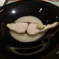 蒼 - 釣りの鰆　お米と中国甘酒のソース