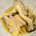 比良山荘 - ・近江しゃもと旬のキノコ