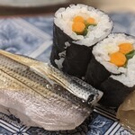 肴屋 魚まる - 小肌と山牛蒡で〆ました。