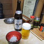 かつのや - ビールとおつまみのシラスおろしです